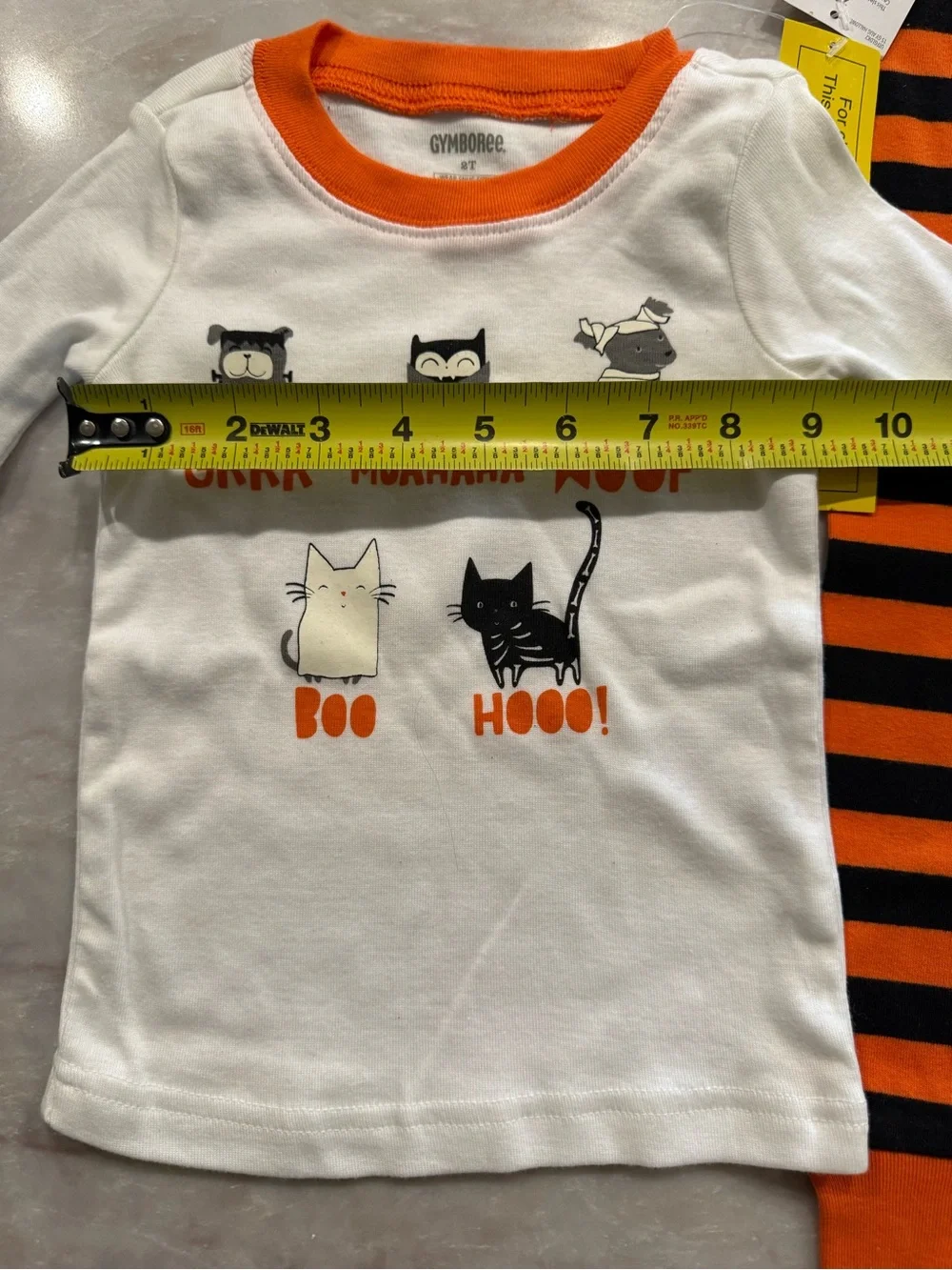 Gymboree Gymmies NWT Glow in Dark Halloween Pajamas Sleepwear 2T 100% Cotton